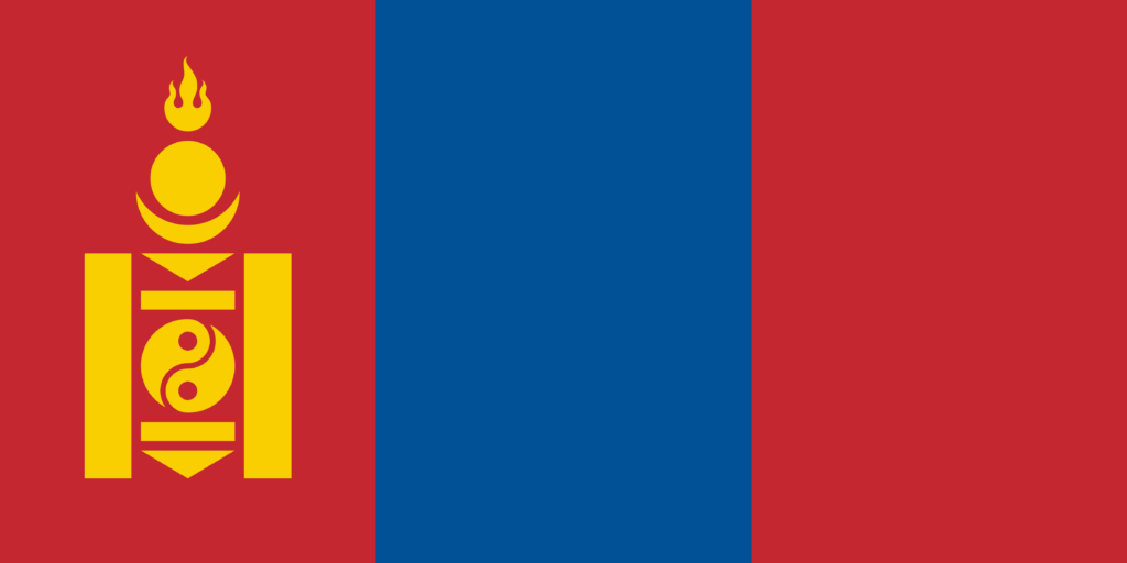 Mongolie - Drapeau