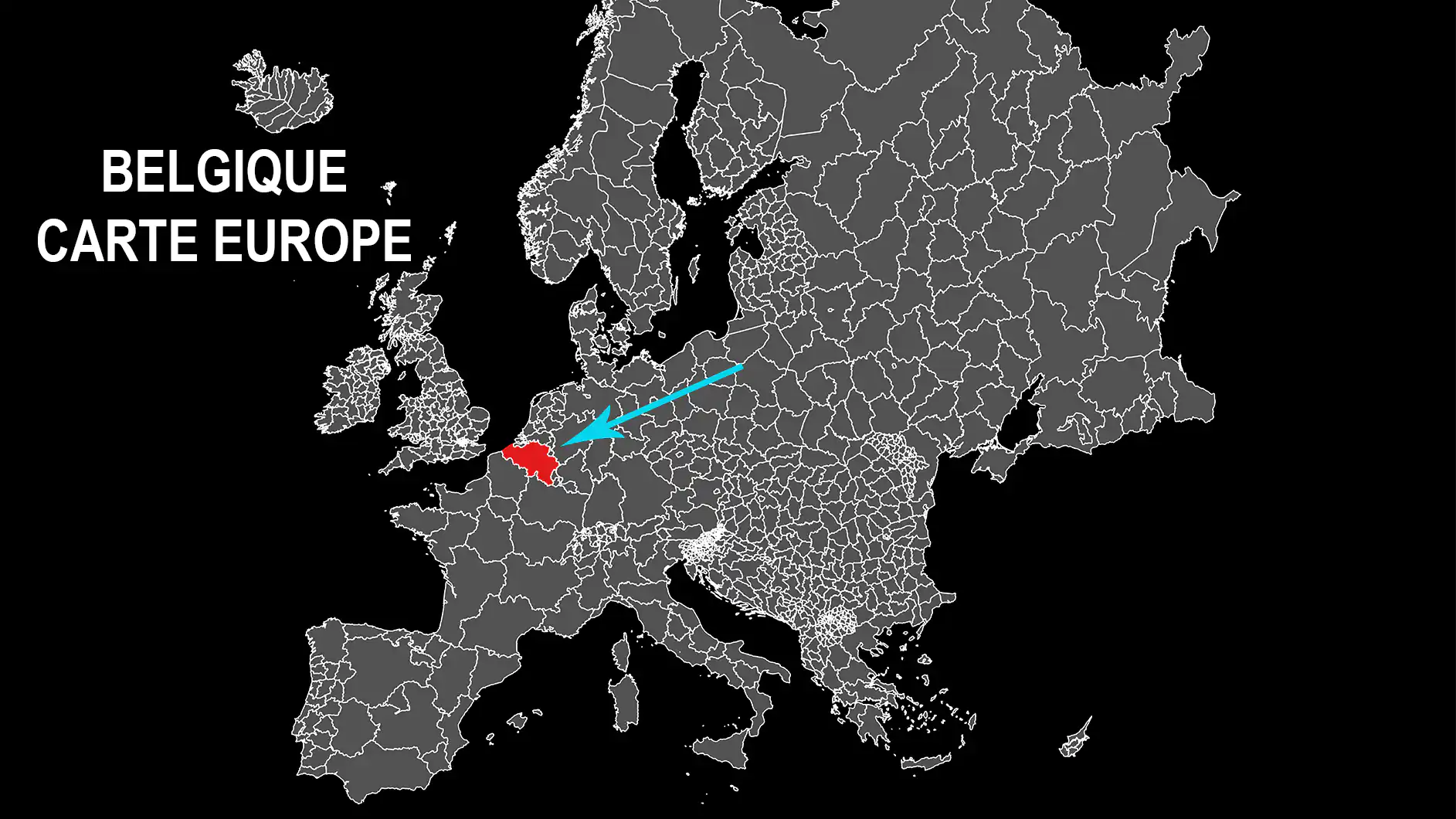 Belgique - carte Europe