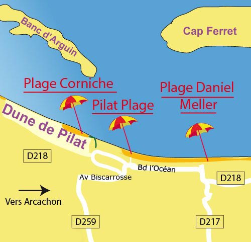 Carte Dune du Pilat