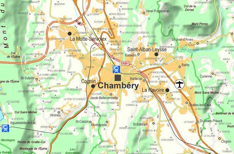 Chambéry - Carte