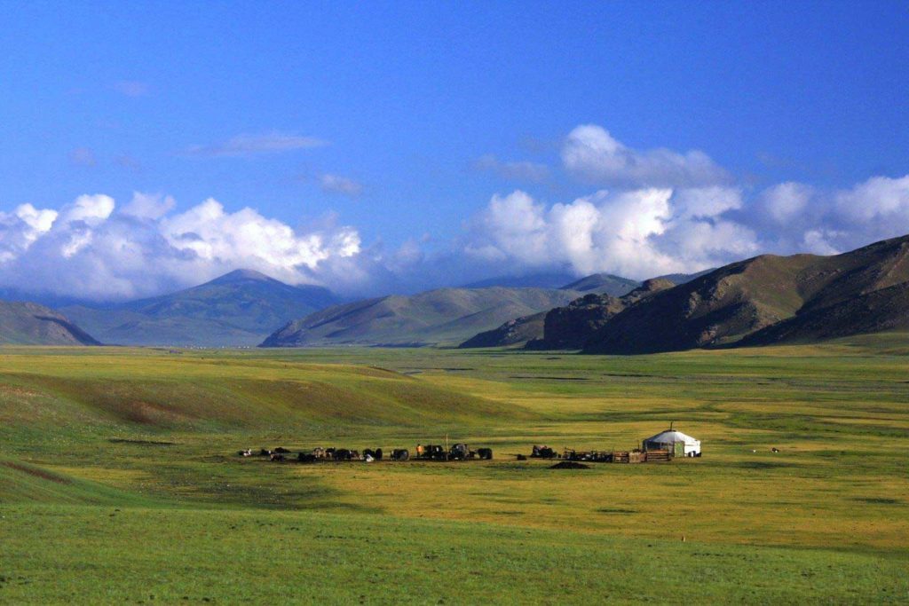 Paysage de la Mongolie