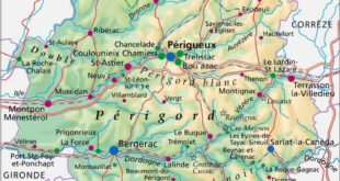 Carte de la Dordogne