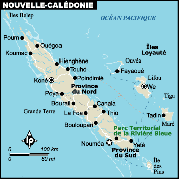 Nouvelle Calédonie - Carte
