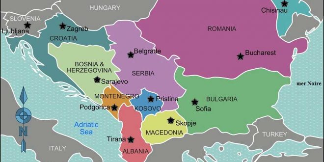Carte des Balkans