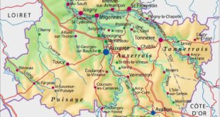 Carte du département 89 - Yonne