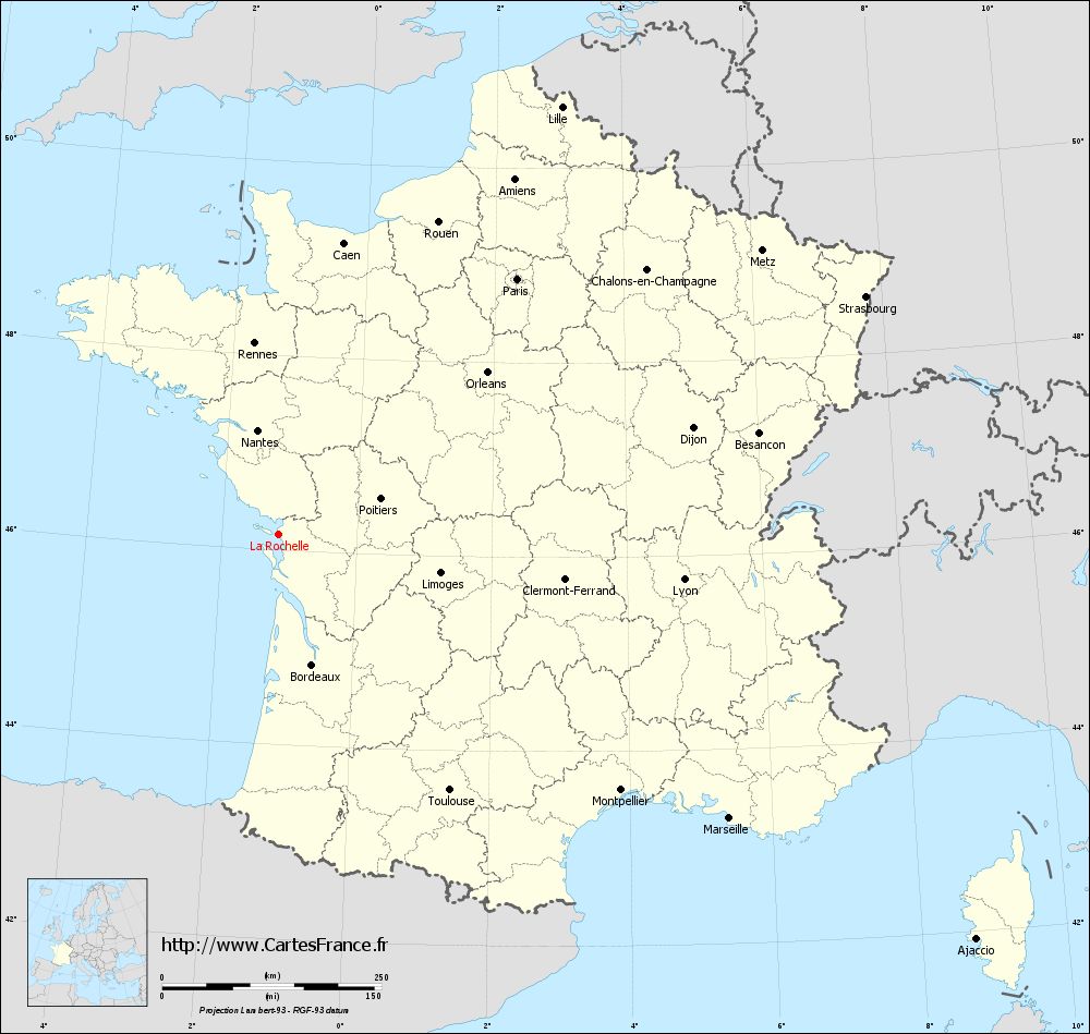 La Rochelle - Carte de France