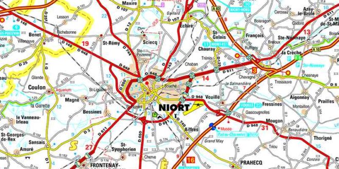 Carte de Niort