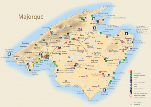 Carte touristique de Majorque
