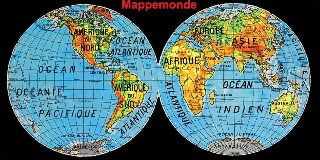Mappemonde Continent