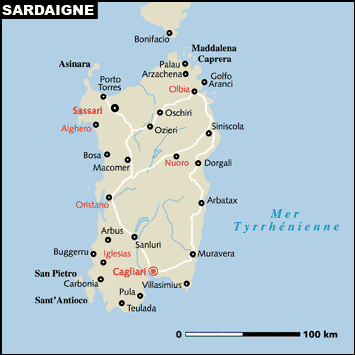 Carte Sardaigne