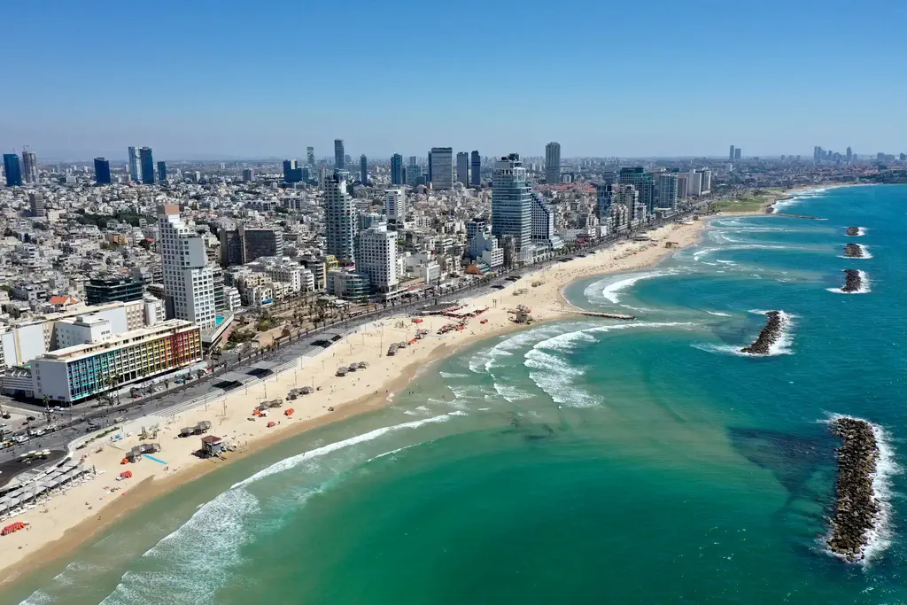 Vue aérienne de Tel Aviv