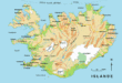 Carte Islande avec les villes