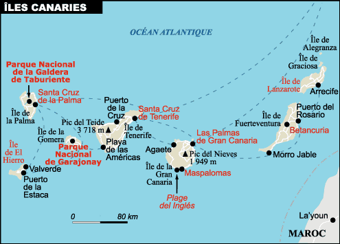 Canary Islands Carte