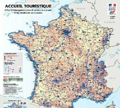 Carte accueil touristique en France