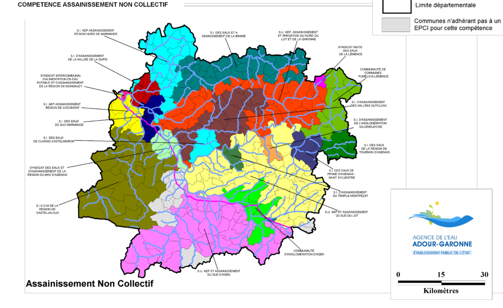 Lot et Garonne carte du département
