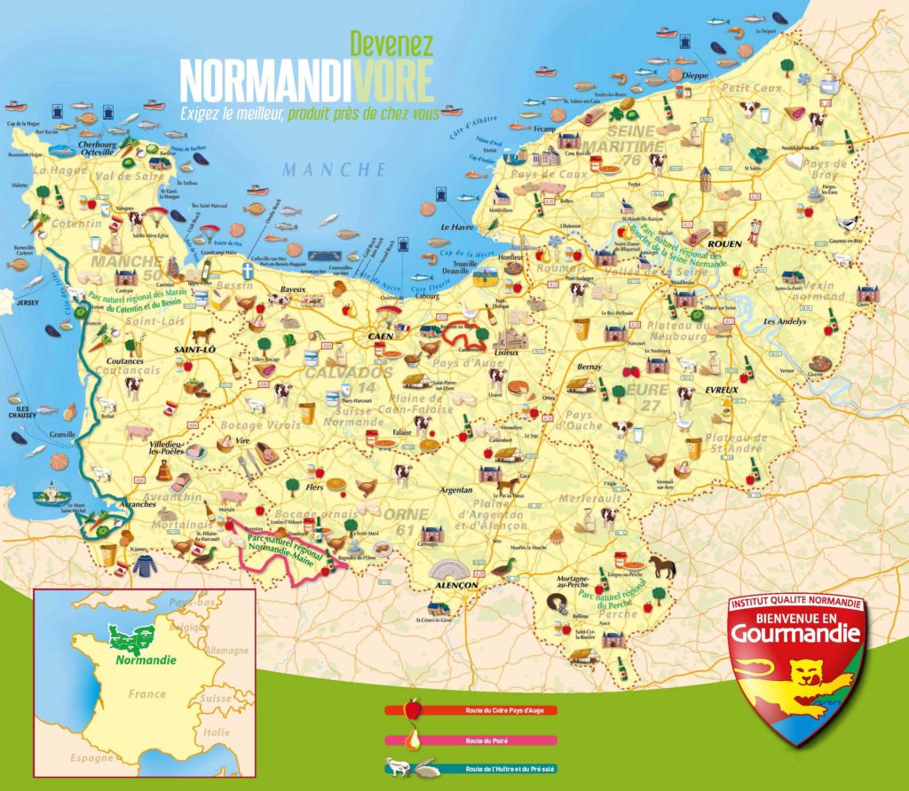 Carte Normandie
