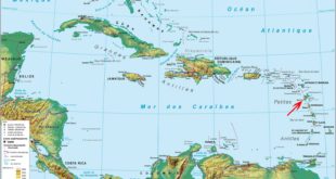 Guadeloupe-Carte du monde