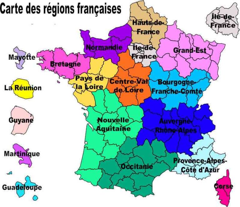 Carte des régions de France ≡ Voyage Carte Plan