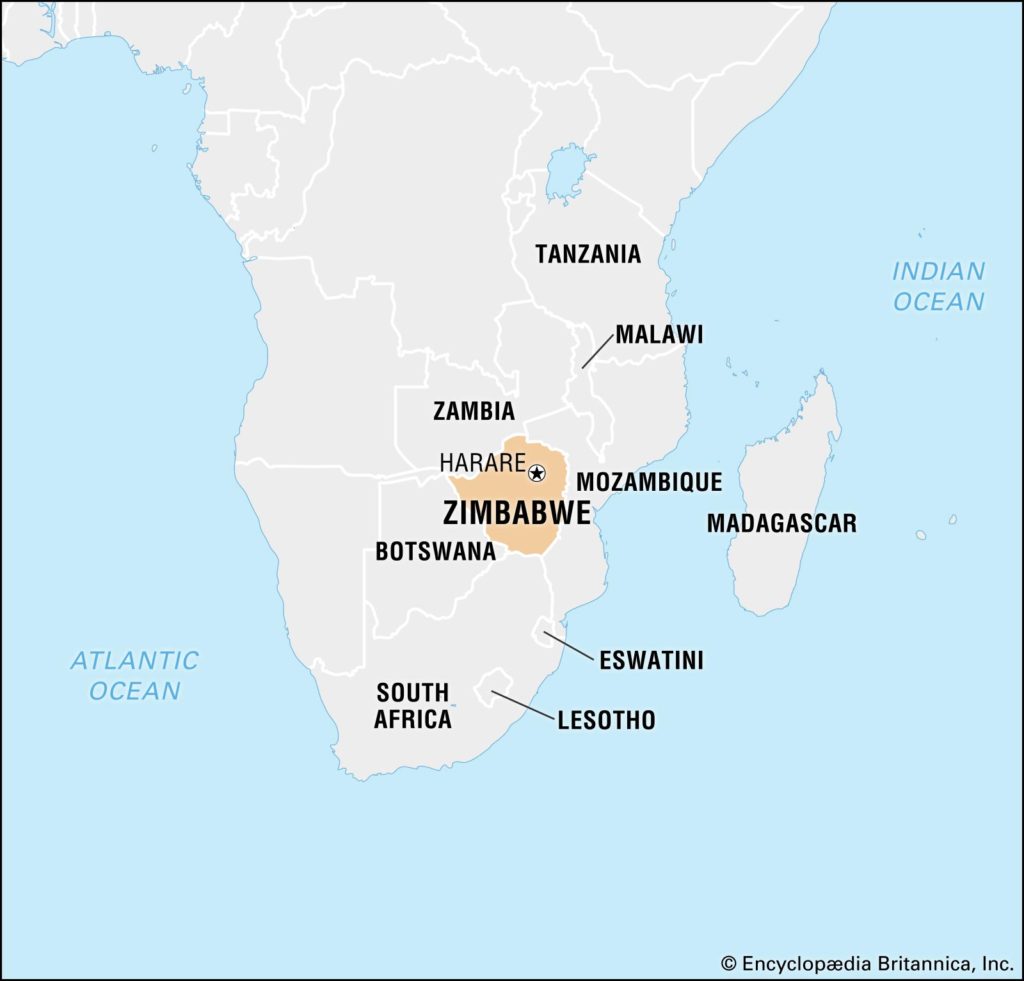 Zimbabwe carte