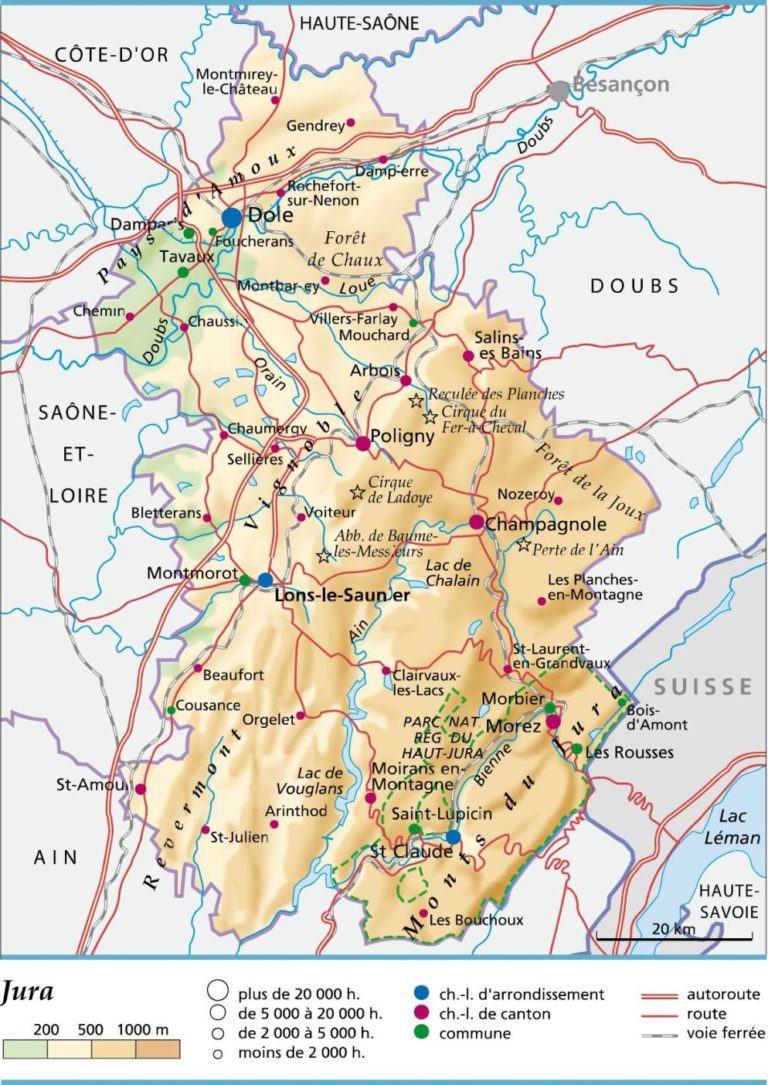 Jura ≡ Voyage Carte Plan