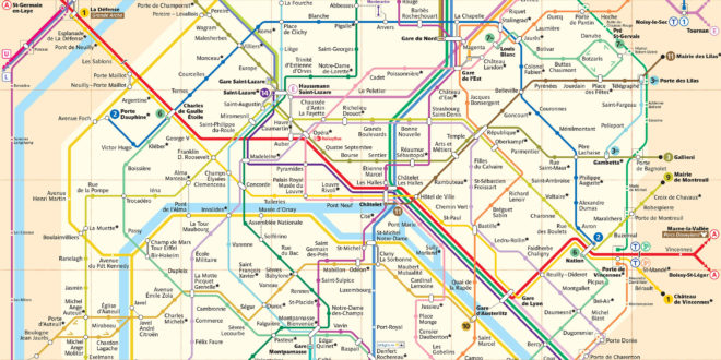 Plan métro Paris