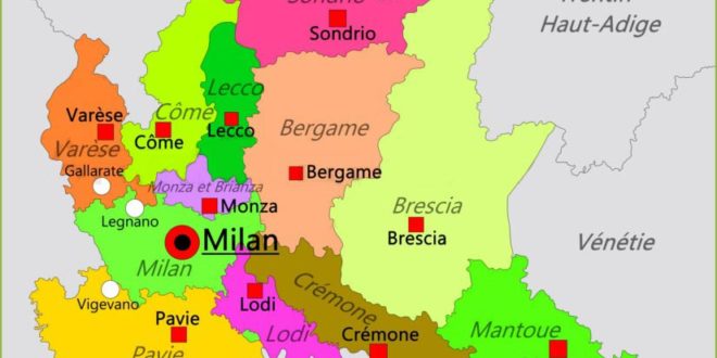 Carte de la Lombardie