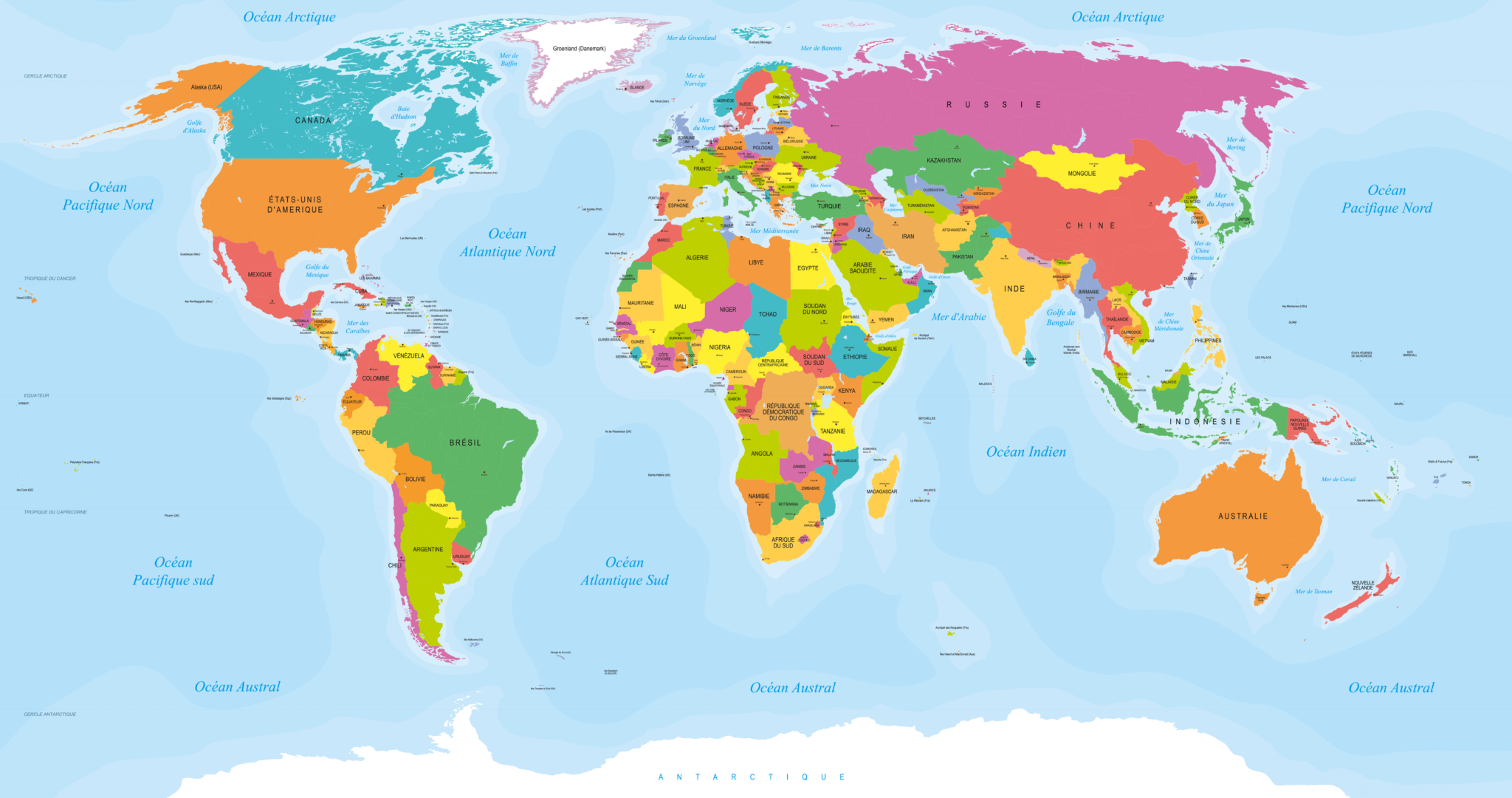 Carte Du Monde Voyage Carte Plan