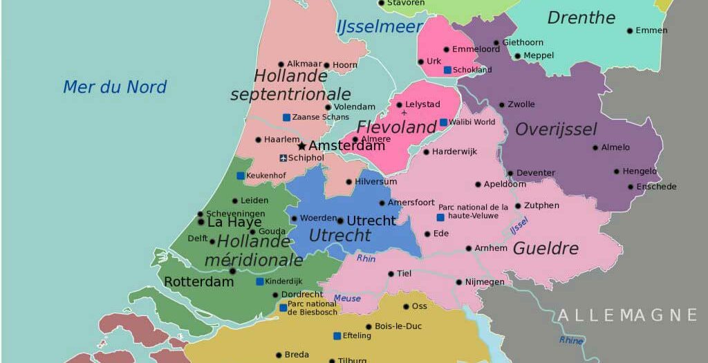 Carte des Pays Bas