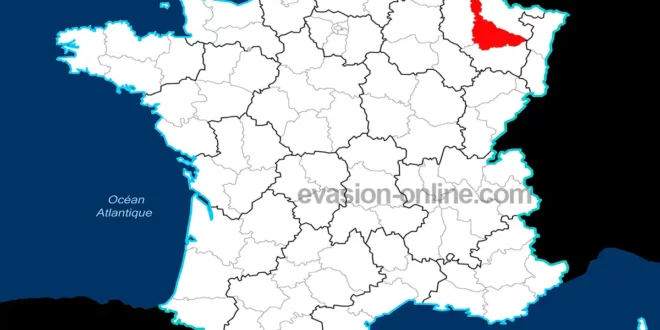 Département 54 - Meurthe et Moselle sur la Carte de France