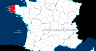 Localisation du département 29 - Finistère - sur la carte de France