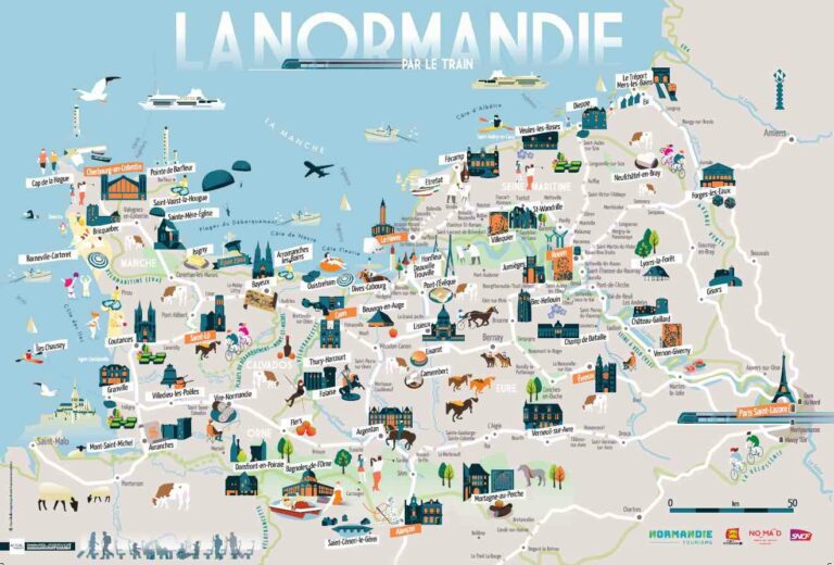 Normandie-Tourisme ≡ Voyage - Carte - Plan