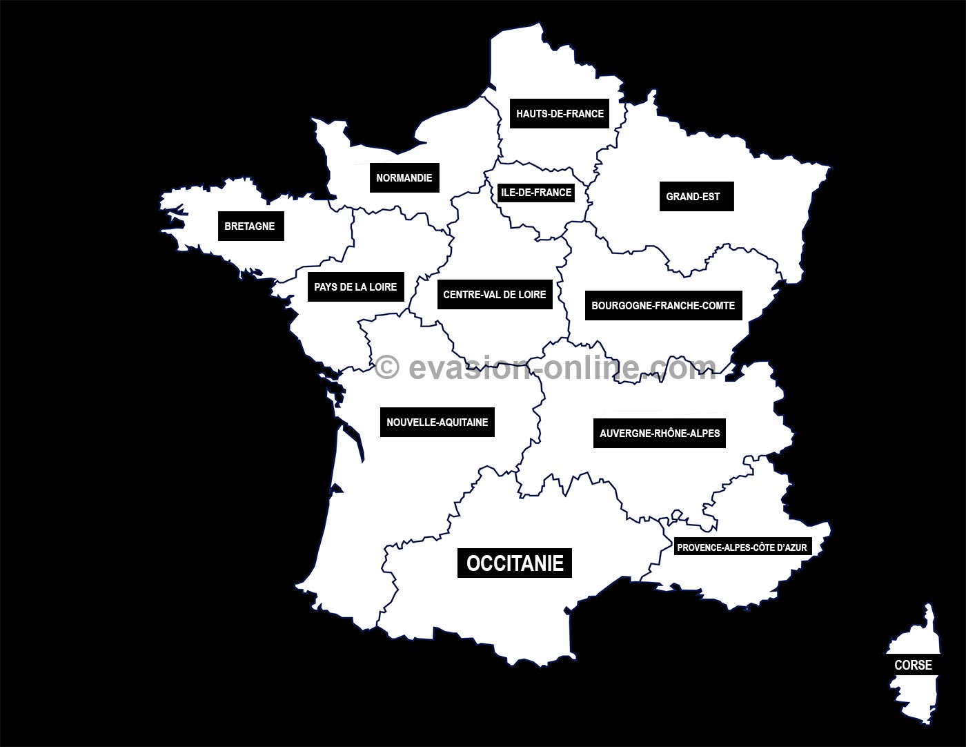 Carte de France interactive