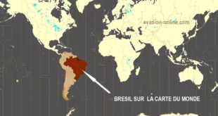 Carte du monde - Brésil