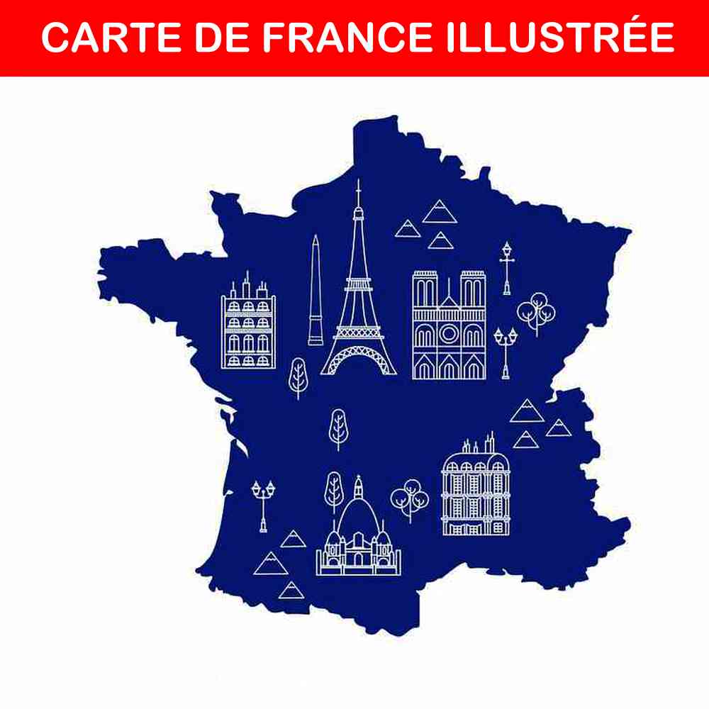 Carte de France Illustration