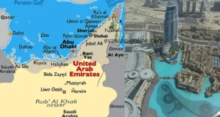Dubaï sur la carte