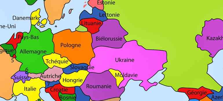 Carte Europe Est