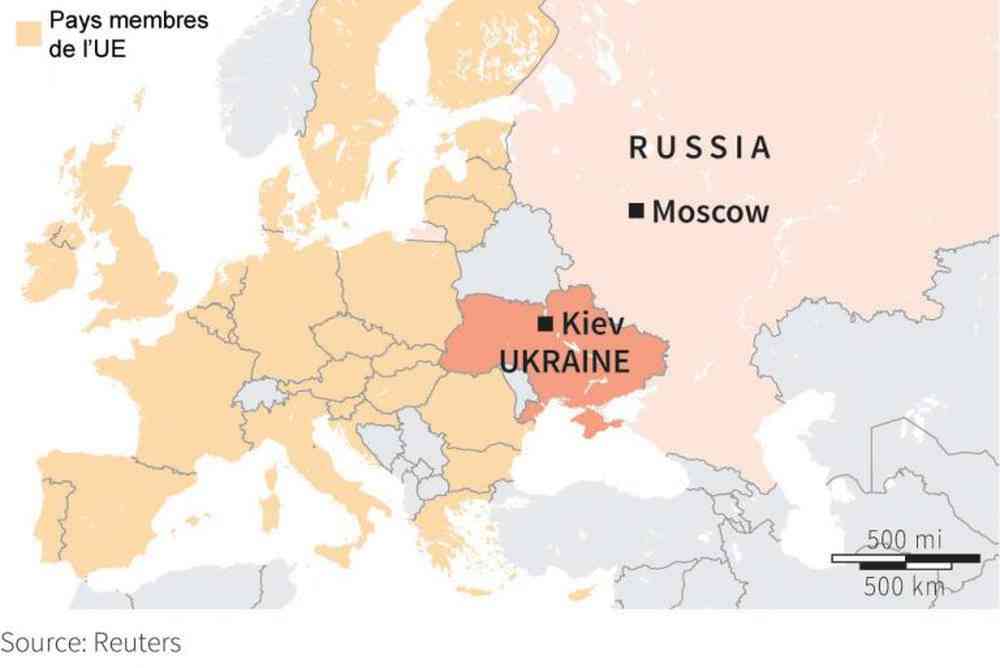 Carte Europe Ukraine