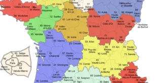 Carte de France des Départements - Carte cliquable interactive