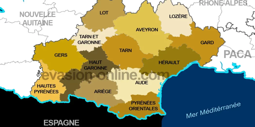 Occitanie - Carte