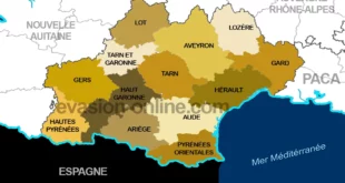 Occitanie - Carte