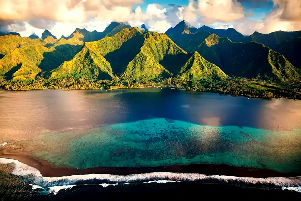 Paysage de Tahiti - Photo aérienne